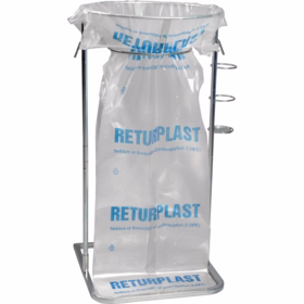 Abena - Affaldsstativ stål, 240 l