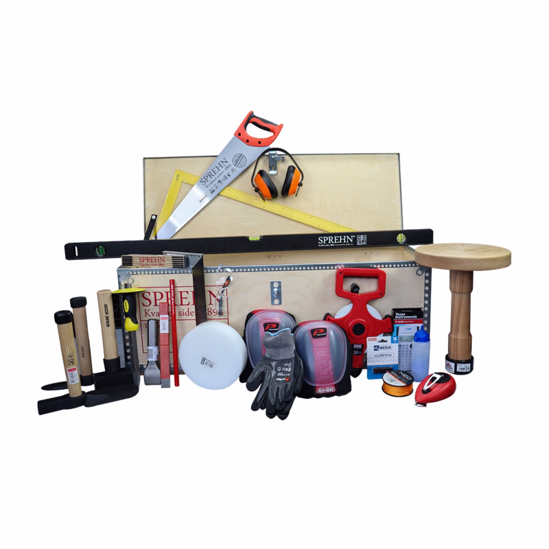 Lærlingesæt til brolæggere m/kasse