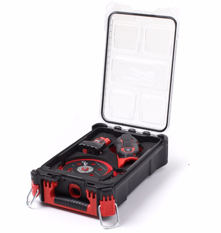 Excentersliber 12V FROS5-0 inkl. M12 indlæg + PACKOUT kasse