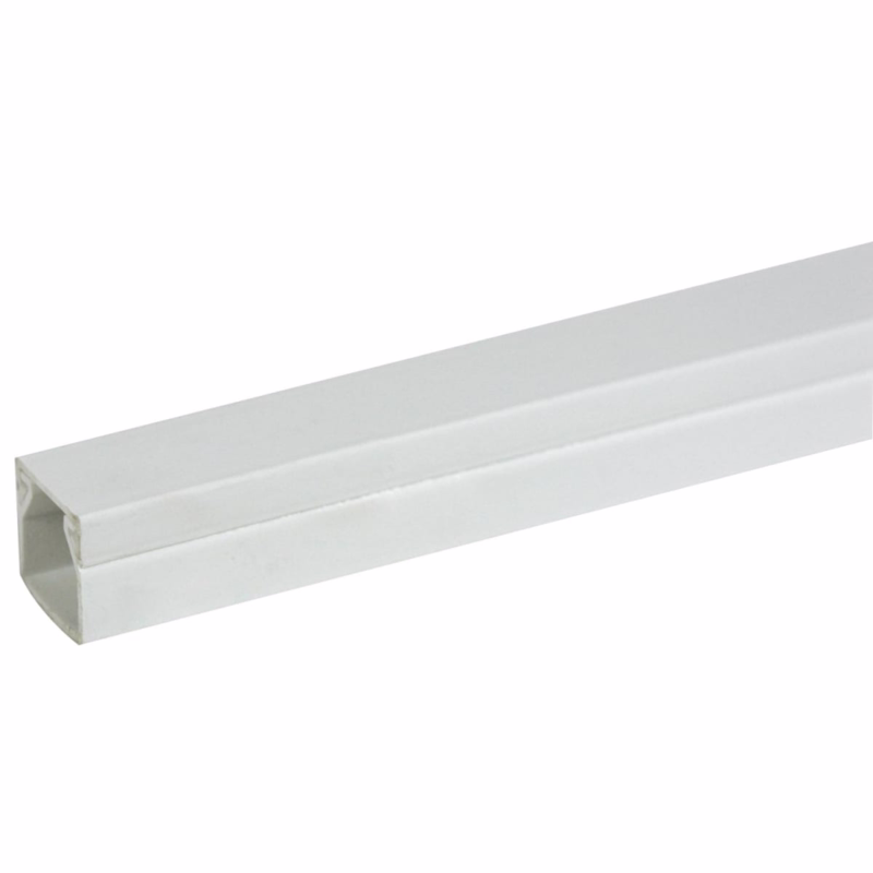 Kabelkanal perlehvid 15x15mm f/skrue, 2 m