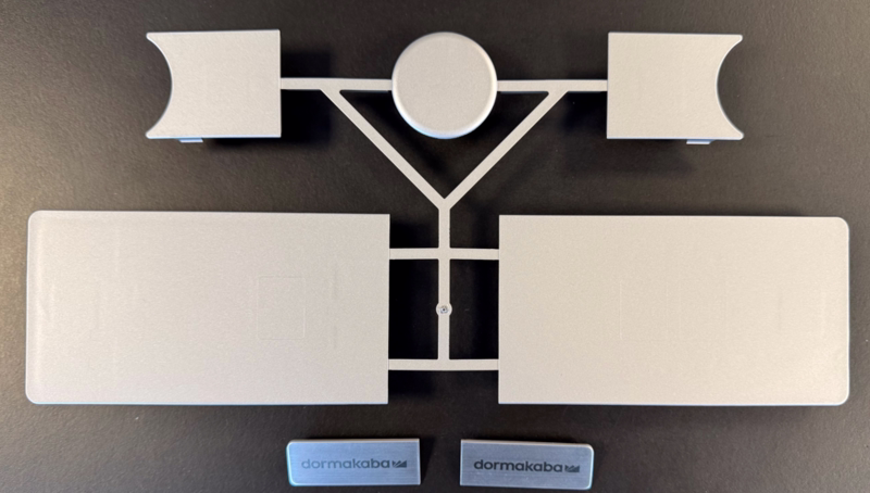 Endekappesæt t/ED100/250 sølv