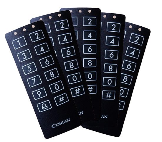 Labels sort t/CT model, pk á 5 stk