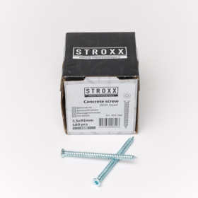 STROXX - Betonskrue m/hoved, á 100 stk