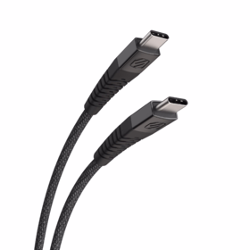 Scosche - Ladekabel Strikeline Braided USB-C til USB-C, sort 120 cm