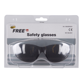 OS - Sikkerhedsbrille BeeFree Sort stel, Grå
