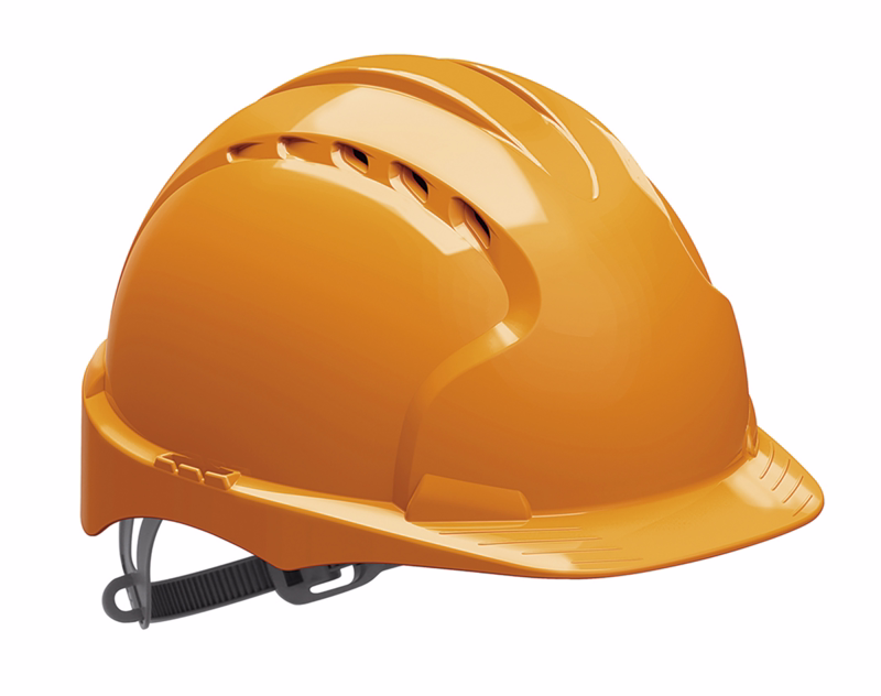 Sikkerhedshjelm EVO2 ventileret Orange