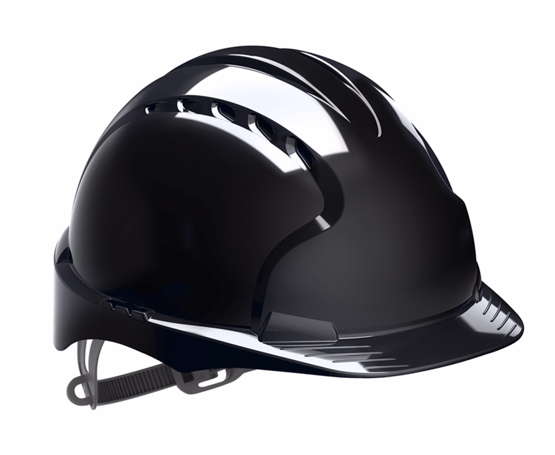 Sikkerhedshjelm EVO2 ventileret Sort