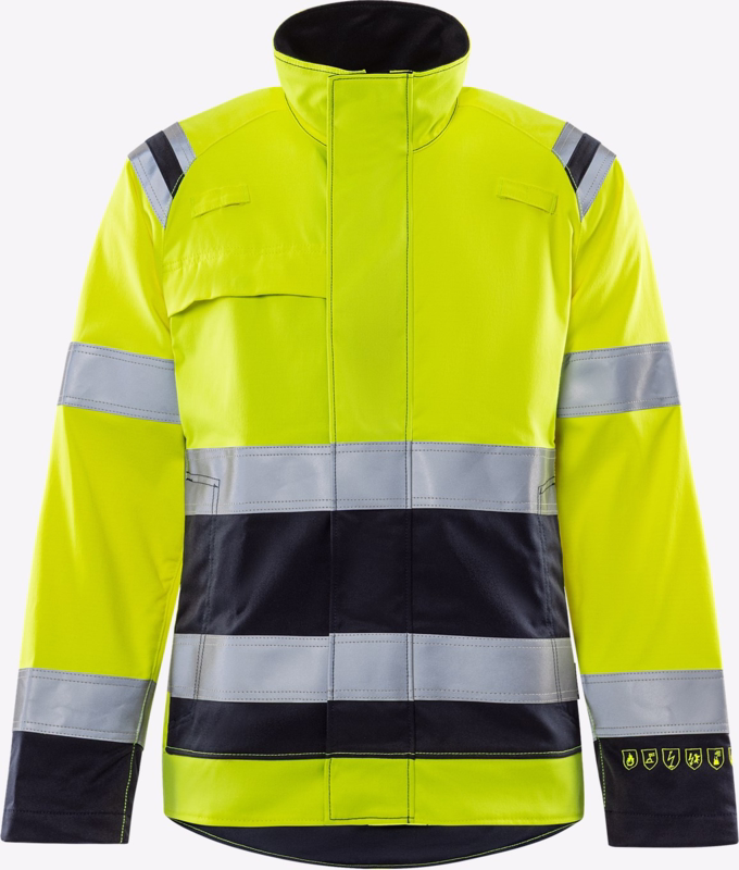 Arbejdsjakke Multinorm 301777 Hi-vis gul/marine str. L