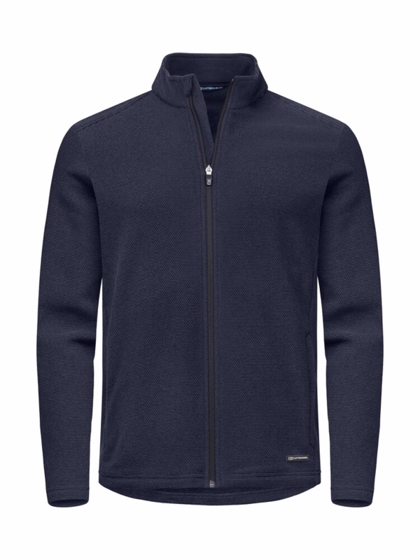 Fleecetrøje full zip 358432 Mørk Marine, str. XL