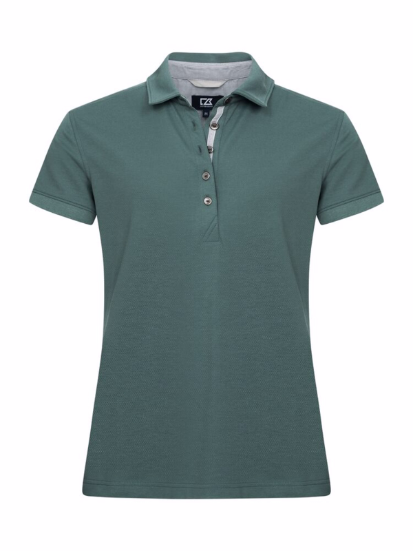 Polo shrit Dame Advantage 354421 Pine Green Str. M