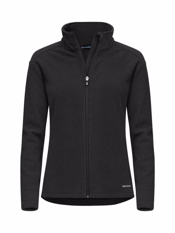 Fleecetrøje Dame full zip 358433 Sort, str. XS