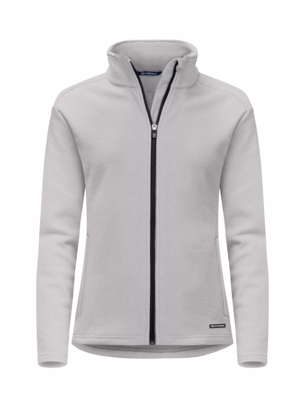 Fleecetrøje Dame full zip 358433 Silver, str. XL