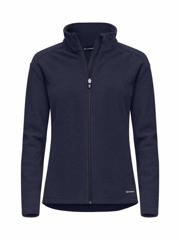 Fleecetrøje Dame full zip 358433 Mørk Marine, str. XL