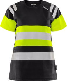 Fristads - T-shirt Dame 301752 Hi-vis Gul/sort