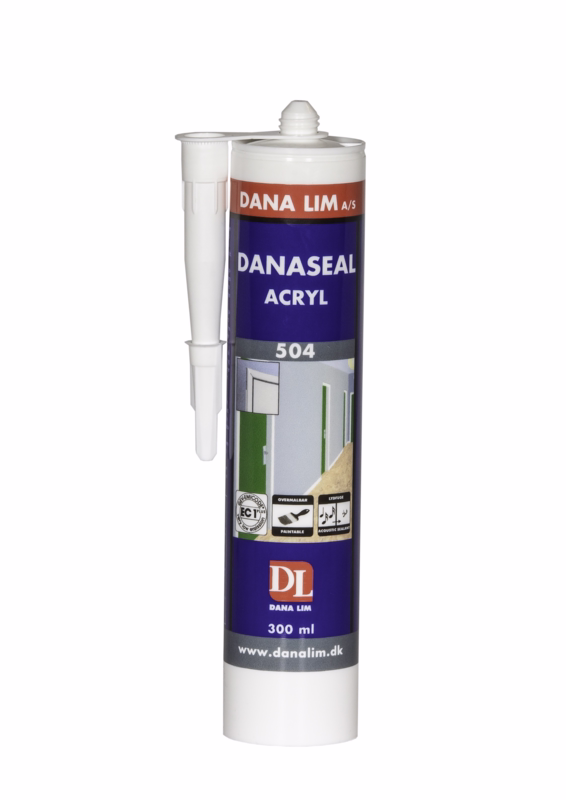 Acrylfugemasse Danaseal 504 hvid, 300 ml