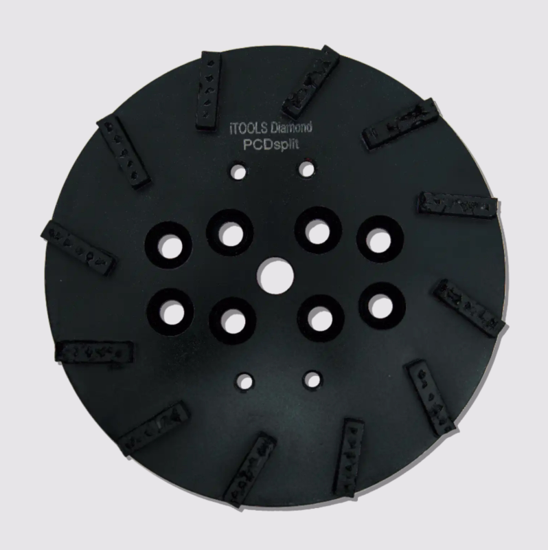 Diamantkopsten PCD split Ø250mm, sort