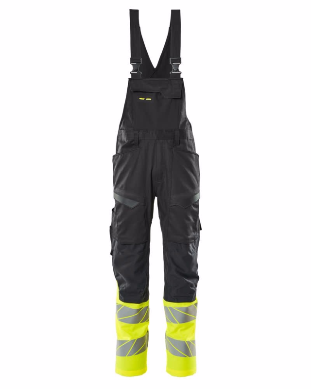 Overall 19669 Sort/Hi-vis gul, str. 82C52