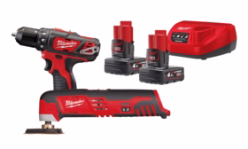 Milwaukee - Maskinsæt 12V M12 BPP2D-402B