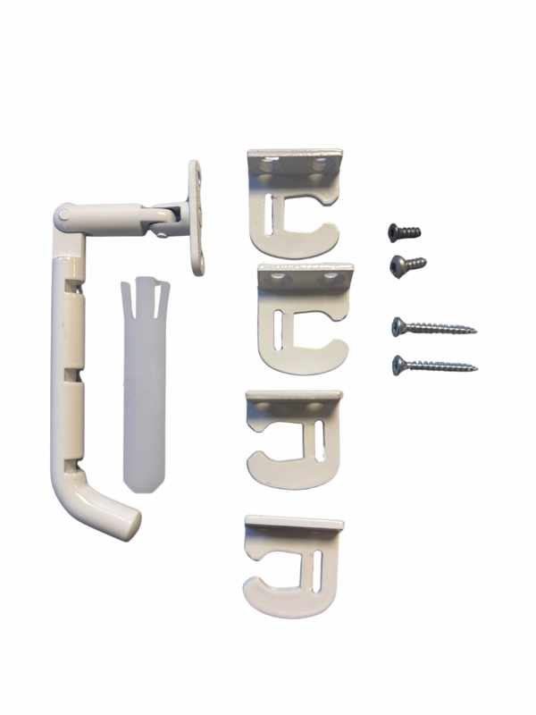 Sikringsbeslag PN hvid t/Velfac 200/400 m/90/110° slutblik