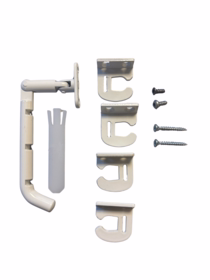 Velfac - Sikringsbeslag PN hvid t/Velfac 200/400 m/90/110° slutblik