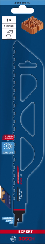 Bajonetsavklinge S1243HM t/mursten 305mm, 1 stk