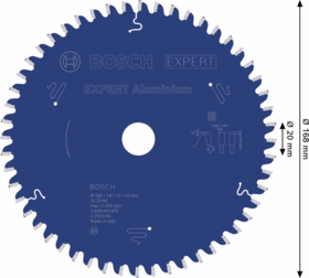 Bosch - Rundsavklinge Ø168x1,8x20mm Z52 exp alu