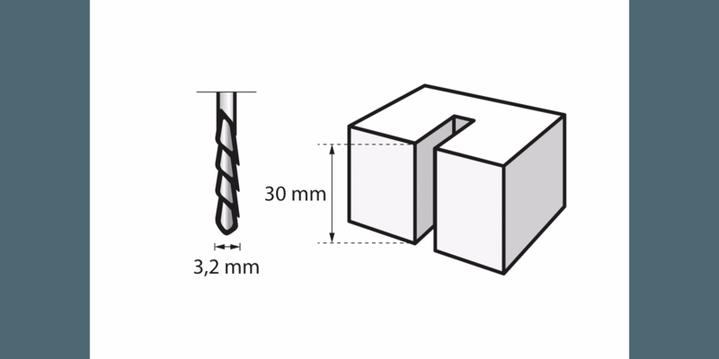 Spiralborsæt 560, 3 dele