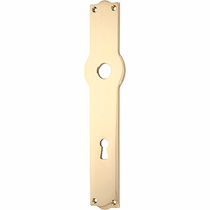 Langskilte mess 209x31x3mm Ø45mm L22 nøglehul cc72mm