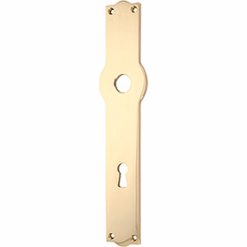  - Langskilte mess 209x31x3mm Ø45mm L22 nøglehul cc72mm