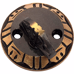 Vridergreb mess antil lak Ø57x11mm cc30mm 1473