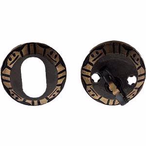 Vrider/cyl mess antik lak Ø57x11mm cc30mm 1472/73