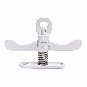 Vrider hvid m/fjeder, dobbelt uafhængig, rund fod