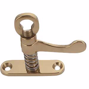 Vrider messing m/fjeder enkelt, rund fod