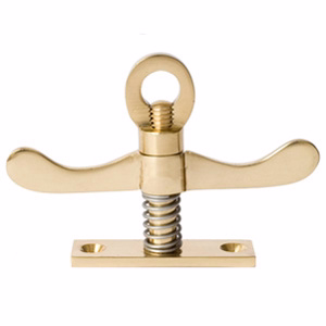 Vrider messing m/fjeder dobbelt fast