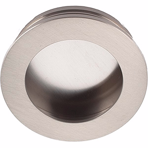 Skydedørsskål mat forniklet Ø48mm á 2 stk