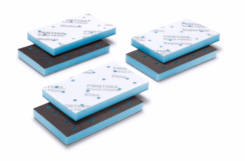 Slibepapirsæt Granat Profile 80x133 Ass., á 10 stk