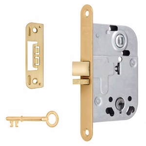 Mellemdørlås 2014 mess m/blik