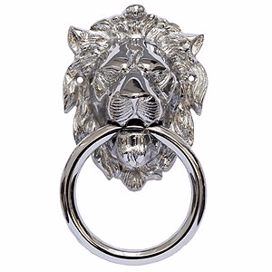 Dørhammer krom 140x110mm 72 Løve