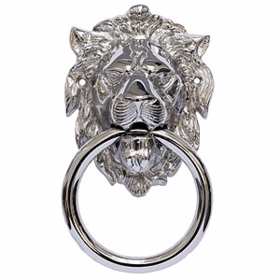  - Dørhammer krom 140x110mm 72 Løve