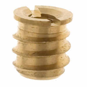 Alm. bøsning 1/4"12 messing á 4 stk