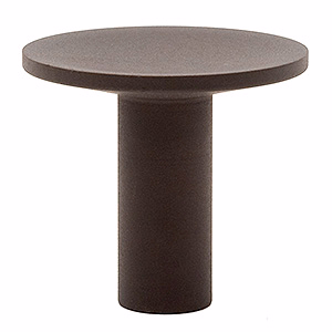 Møbelknop mess brun Ø24x22,5mm Deep