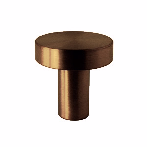 Møbelknop mess brun Ø24x25mm Contemporary