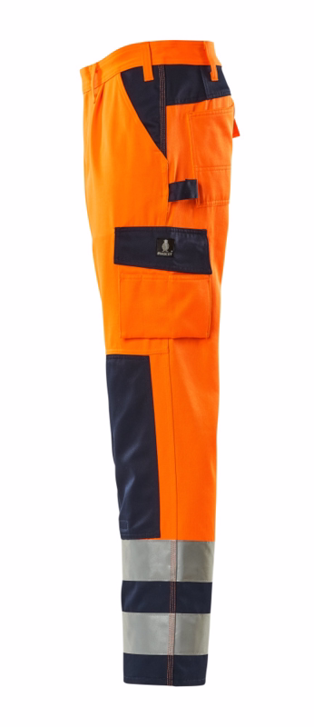 Arbejdsbuks Hi-vis 07179 orange/marine, str. 82C48