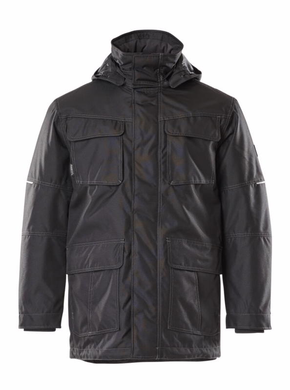 Parka jakke 10010 sort, str. 2XL