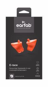 Earfab - Ørepropper In-ear E-race, 3D scan - personalized