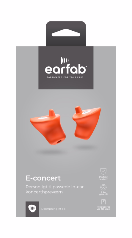 Ørepropper In-ear E-concert, 3D scan - personalized
