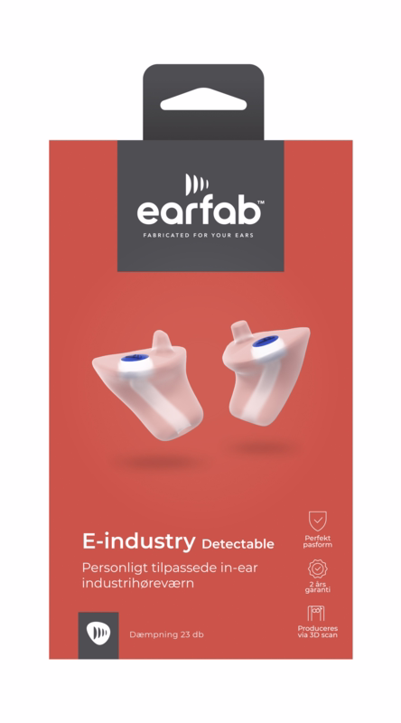 Ørepropper In-ear E-industy Detectable, 3D scan - personaliz