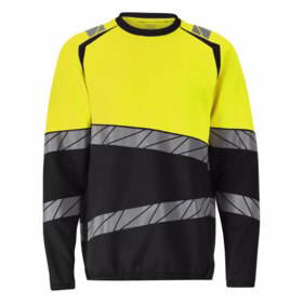 Mascot - Sweatshirt 25084 Sort/Hi-vis gul