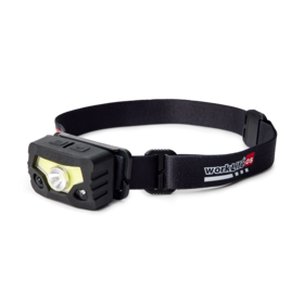 OS - Pandelampe Genopladelig 300 lumen, Sort