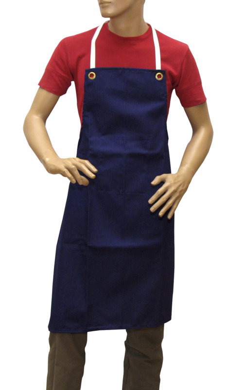 Forklæde blå 720x950mm